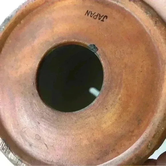 Vintage 70s rustic barrel of money coin bank. Ceramic with metal band - Picture 4 of 7